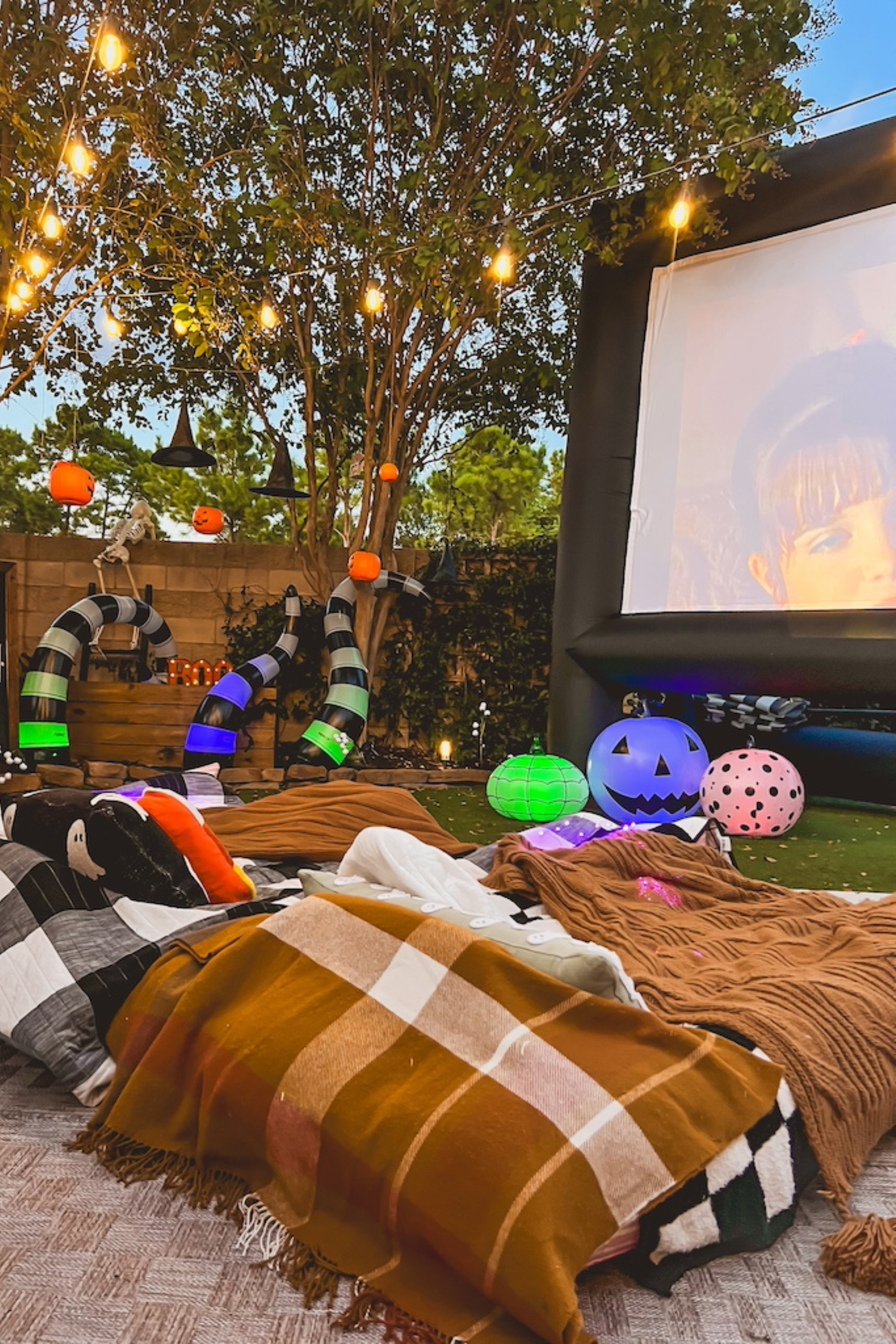 Arrange a Halloween Movie Night